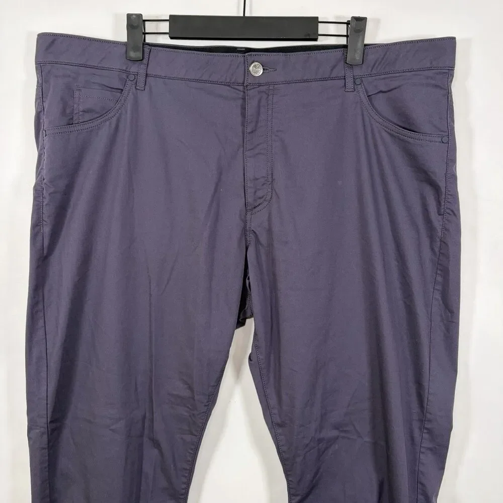 Nike Golf Pants Mens 40x32 Purple 5 Pocket Performance Stretch Dri-Fit Chino